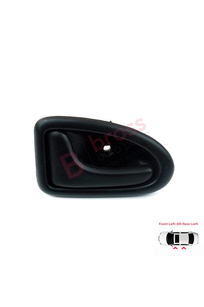 Bross Otomotiv مقبض باب داخلي أمامي أو خلفي يسار متوافق مع Renault Megane Mk1 1995-2002 باللون الأسود8200028994