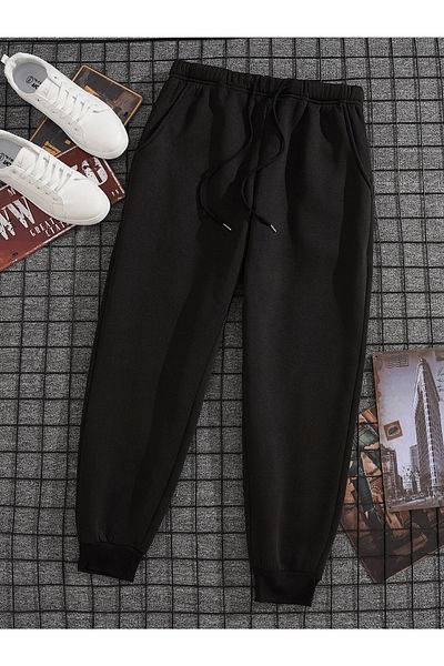 Mad&Calf Ανδρικό φούτερ Regular Fit με ελαστικά πόδια
