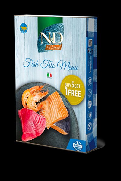 N&D Balıklı Trio Menü Kedi Konserve Maması 6x70gr