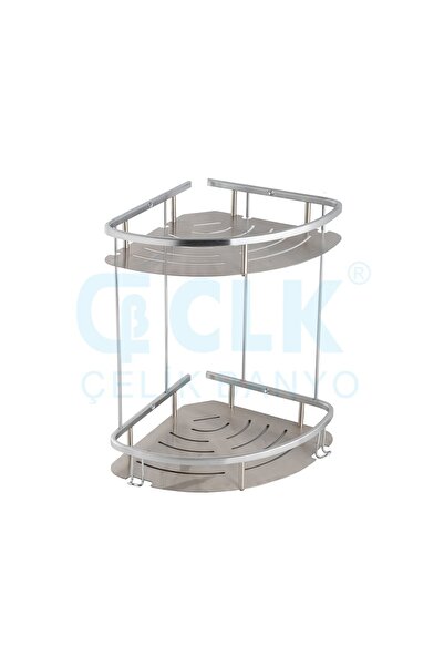 ÇELİK BANYO Banyo Ekol Ikili Bornozluk Mat 304 Paslanmaz ( 10 Yıl Paslanmaz G...