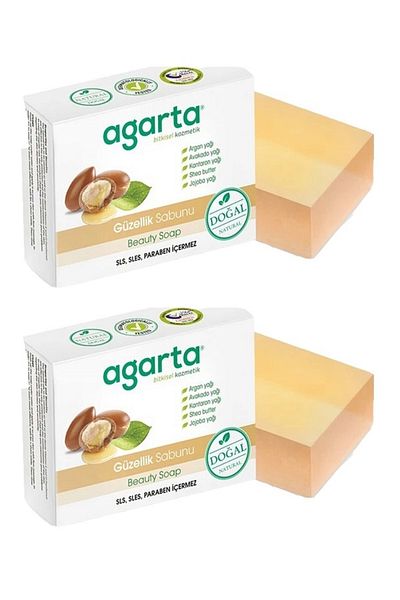 Agarta Natural Skin Care Soap Beauty 150gr 2 Pieces