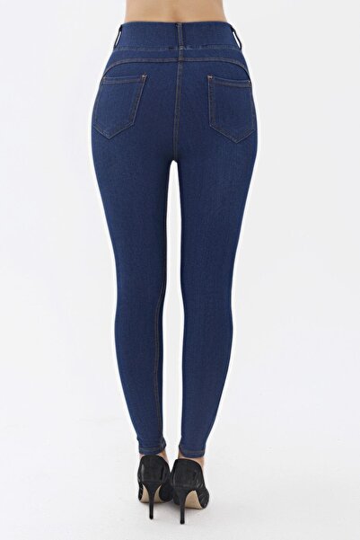 MojerHermosa Dokuma Kot Görünümlü Kadın Tayt