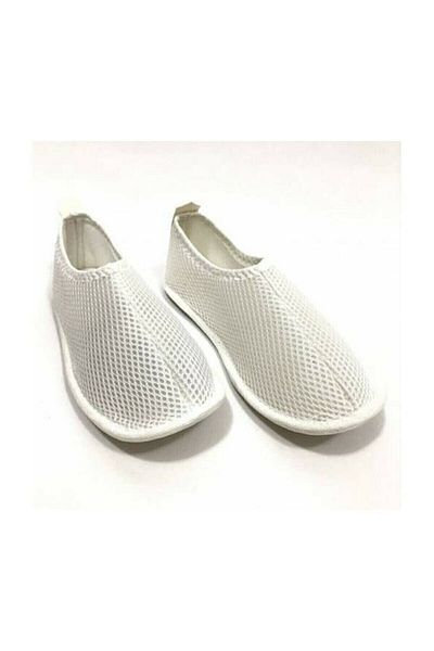 BERAT Booties - Mesh Tawaf Booties - Pilgrim Booties - Umrah Booties - White Color - Size 36