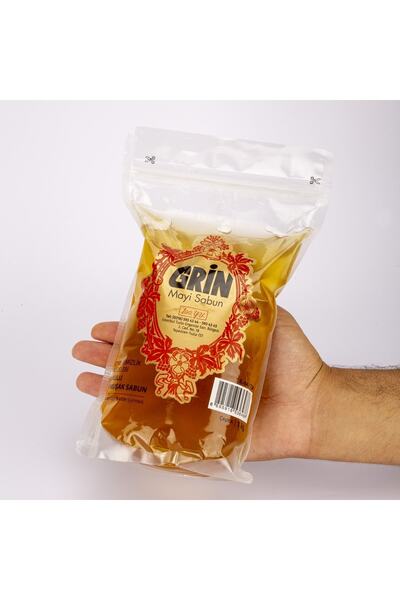 Grin Ekolojik Jel Arap Sabunu, 8 Adet 1 Kg Ayçiçek Yağlı Macun Formunda Sabun (toplam 8 Kg)