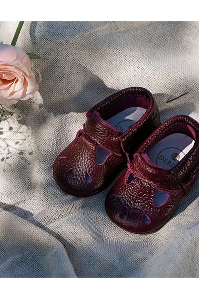 Beybium Mocasin roșu Claret din piele naturală Odie