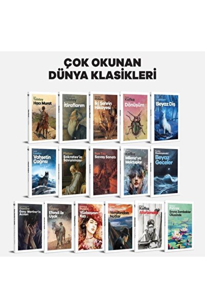 Halk Kitabevi Dünya Klasikleri 16 Kitap Bir Arada