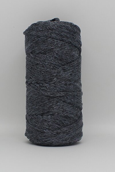 Bolanzoo Polyester Macrame Thread 2 Pieces 100gr Melted Navy Blue 3mm Knitting Thread