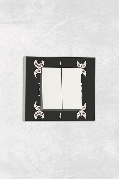 markcat Ovivo Grano (Double Switch Socket) UV Printed White Commitator Frame Included