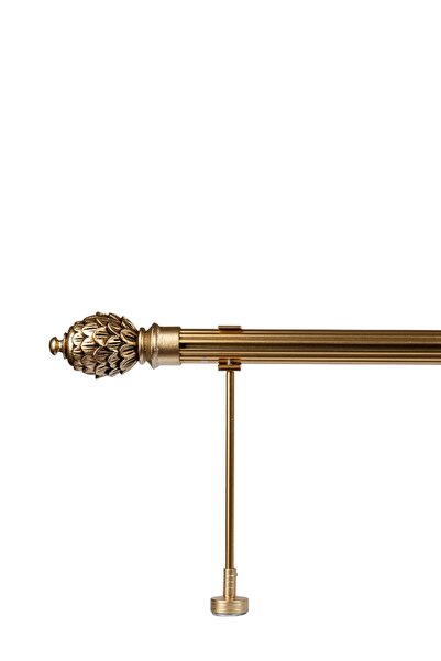 RUSTIKCIM Alüminyum Antik Rustik Perde Askısı Fon Perde Askısı 125 Cm Krs-4