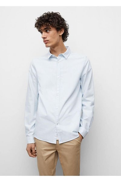 Mango Teen Cămașă Regular Fit din bumbac organic