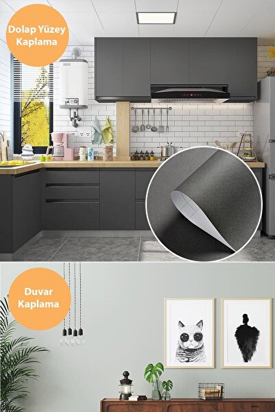 Trendpoint 60x200cm Kendinden Yapışkanlı Mat Duvar Veya Mutfak Banyo Dolap Kaplama Dekorasyon