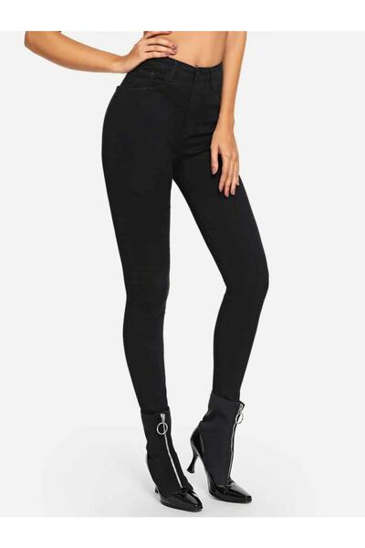 SHEVEGA Μαύρο Skinny Leg Lycra Jeans Slim Jean