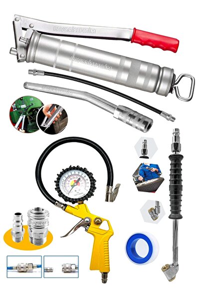 PROXTECH Pro 500cc Büyük Boy Manuel Gres Yağ tabancası Aksesularlı 220psı saa...