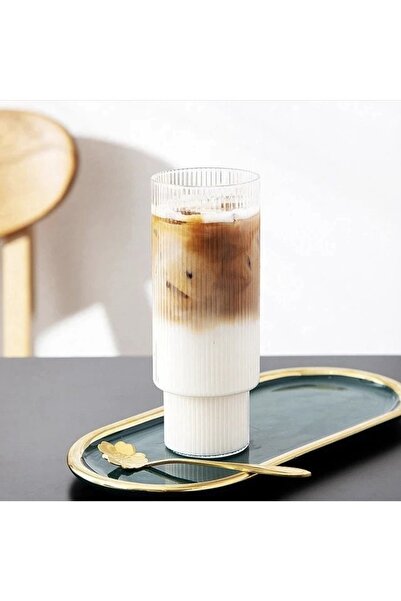 KÜÇÜK EW كوب كبير الحجم مقاوم للحرارة على شكل أوريغامي | زجاج القهوة والتقديم...