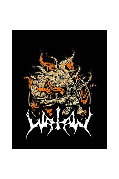 Z zepplin Patch pentru spate mare Watain Skull