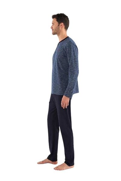 Mod Collection Patted Collar Cotton Men's Pajamas Set