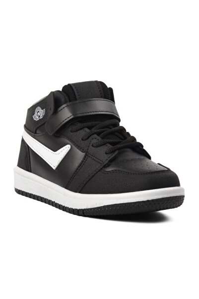 Lambırlent Siyah Beyaz Erkek Çocuk Hi Sneaker