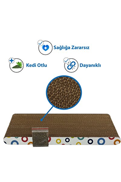 Herniks Natural Cat Herb Cat Scratching Cardboard 37 Cm Hr2017c