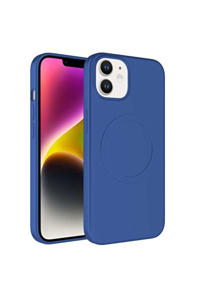 UnDePlus Apple Iphone 11 Kılıf Magsafe Lansman Silikon Kapak Plas