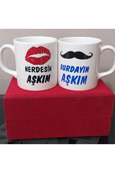sıradışıhediyem أكواب Love Dear Couple (سيتم إرسال قطعتين)