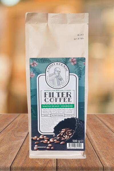 Cahit Efendi Kahveleri Öğütülmemiş Çekirdek 500 Gr. Filtre Ve Espresso Için