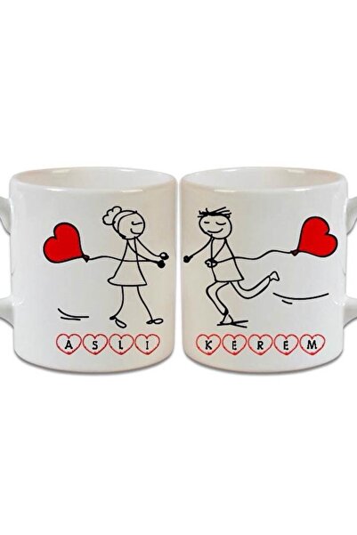 sıradışıhediyem أكواب Love Dear Couple (سيتم إرسال قطعتين)