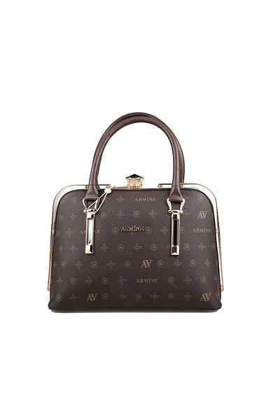 Armine 339 Brown Printed Women's Bag
