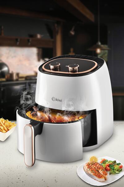 Kiwi Kah-5535 Air Friyer 5 Lt Yağsız Fritöz Beyaz