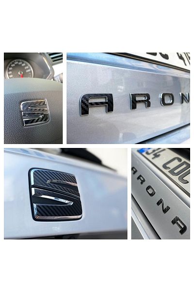 GRAFİCAR Set de autocolante pentru emblemă Seat Arona / 2017-2021 fără machiaj
