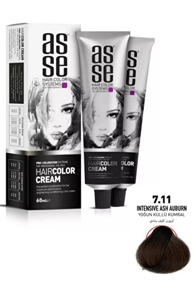 asse Hair Color Systems Saç Boyası 60 Ml. -7.11 Yoğun Küllü Kumral