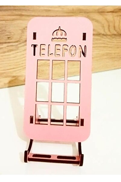 BAAÇ Ahşap Masa Üstü Telefon Tutucu