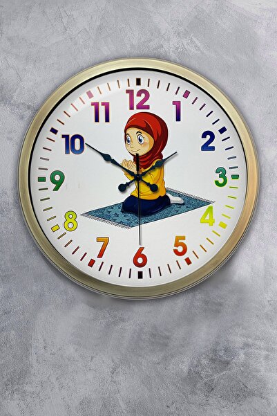 Kasva Concept ساعة حائط معدنية عتيقة لغرفة الأطفال مقاس 40 سم كهدية