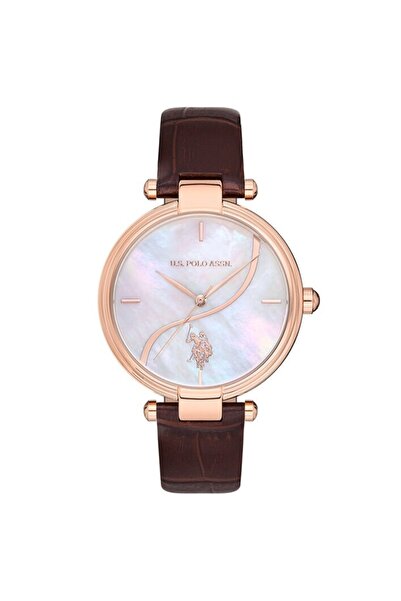 U.S. Polo Assn. Uspa2021-05 37 Mm Deri Kordonlu Kadın Kol Saati