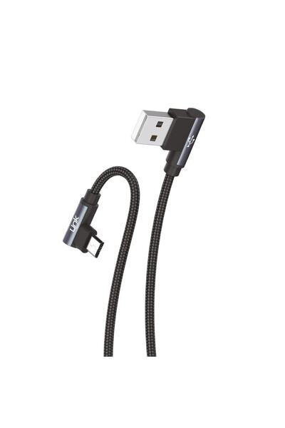 Linktech K592 Safe Micro Usb 90 Derece Gamer Oyuncular Için Şarj Kablosu