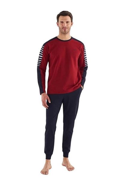 Mod Collection Crew Neck Cotton High Top Men's Pajamas Set