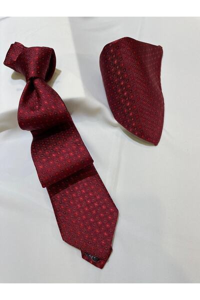 HAND MADE KRVT Hand Made %100 Microfiber Kravat Ve Mendil Takım 21122248