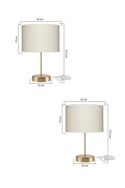 manogrup avize aydınlatma Arel 22 - Lampshade Gold Set of 2