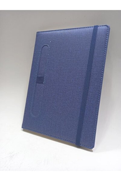 abnturk 21*15 Mavi Renkli Kapaklı Çizgili Kalemlikli Ajanda Defter( Takvimsiz...