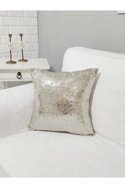 Körfez Kırlent 3mm Pul Payetli Ince Pullu Kumaş Kırlent Kılıfı