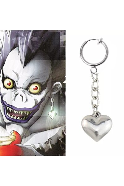 TakıConcept Death Note Anime Ryuk Küpe, Deliksiz Küpe, Sıkıştırmalı Küpe