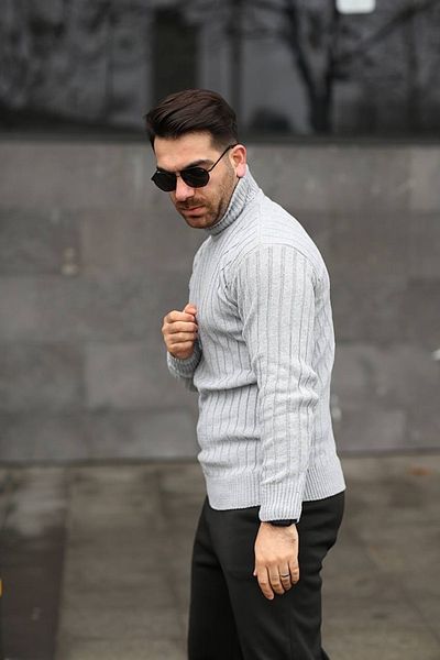 NFS BUTİK Turtleneck Men's Knitwear Sweater