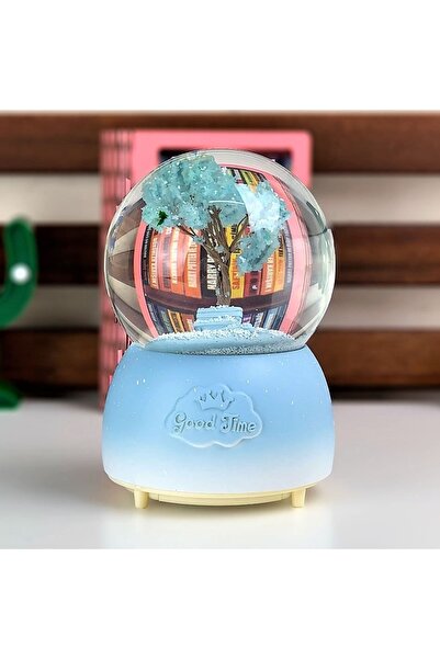 Genel Markalar Dört Mevsim Işıklı Büyük Boy Püskürtmeli Kar Küresi