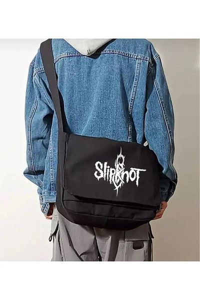 Touz My Vision Rock Series Slipknot Printed Unisex Black Messenger Bag