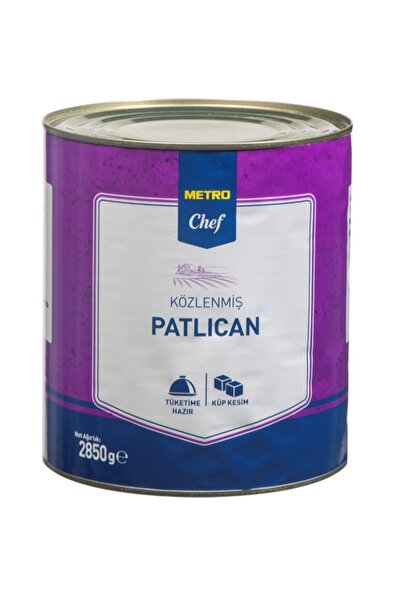 Metro Chef Közlenmiş Patlıcan Küp Kesim Teneke 2850 gr
