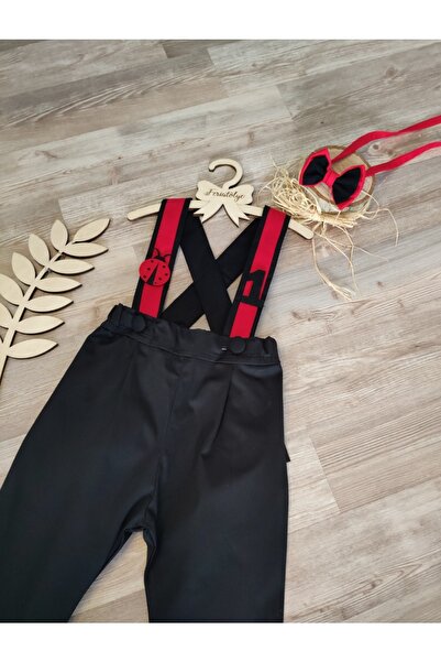 Feriatolye Uğur Böceği Konsepti Doğum Günü Kıyafeti Erkek Çocuk Salopet