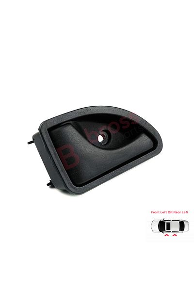 Bross Otomotiv Inner Door Handle for Renault Kangoo 1997-2007, Twingo 1993-2007 Black:7700309313 Product For Left Door
