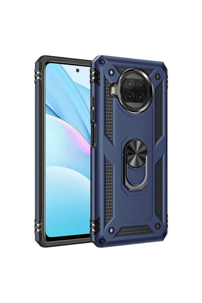 ZM STORE حافظة هاتف Xiaomi Redmi Note 9 Pro 5G Zore Vega مع غطاء حامل حلقي