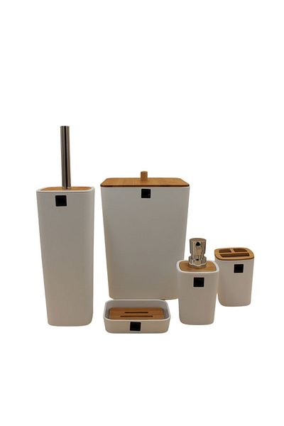 BAYSEM Perotti 13824 Braga White Silver 5-piece Bathroom Set-62