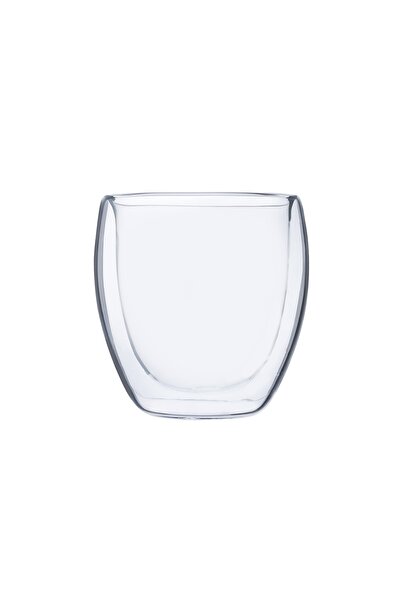 Emsan Globe Short Glass Cup with Double Walls