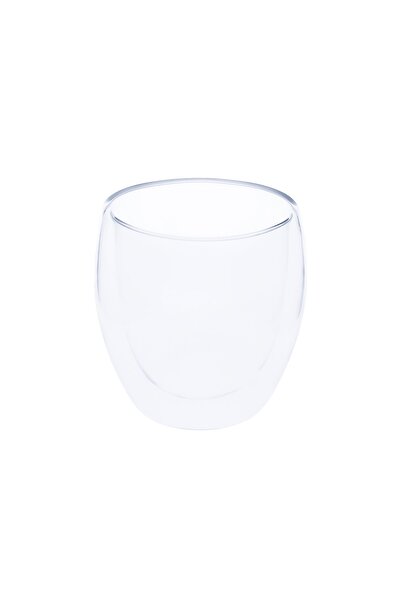 Emsan Globe Short Glass Cup with Double Walls